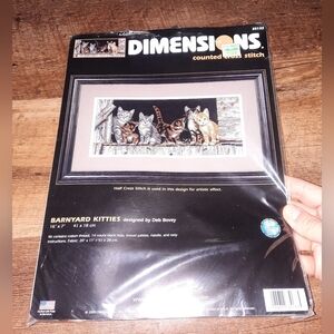Dimensions Barnyard Kitties Counted Cross Stitch Kit